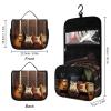 VFKLT Hanging Toiletry Bag Guitar Collection Travel Makeup Bag Organizer Waterproof Cosmetic Bag for Women Men view 2