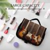 VFKLT Hanging Toiletry Bag Guitar Collection Travel Makeup Bag Organizer Waterproof Cosmetic Bag for Women Men view 4