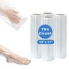 TP Plastic Paraffin Wax Bags for Hands and Feet 764 Pcs, 12" x 17", 15 Micron Disposable Plastic Liners for Paraffin Wax Machine, Paraffin Glove Socks for Spa Wax Treatments, Bath Hand Foot Use view 1