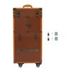 CRYBY Hairdressing Case, Hairdressing Travel Box Hairdressing Tool Organizer with 2 Mobile Password Locks, Rolling Hairdressing Trolley Stylist Salon Cosmetic Luggage Travel Organizer Tool Box view 4