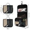 VFKLT Hanging Toiletry Bag Cowboy Black Hat Western Boots Travel Makeup Bag Organizer Waterproof Cosmetic Bag for Women Men view 2