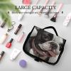 VFKLT Hanging Toiletry Bag Boston Terrier Travel Makeup Bag Organizer Waterproof Cosmetic Bag for Women Men view 4
