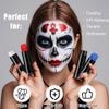 Drawdart Blue Face Paint Stick, Portable Eye Black Stick for Sports, Full-coverage Cream Face Paint for Halloween SFX Makeup Cosplay Joker Costume Parties, Cream Grease Sticks view 2
