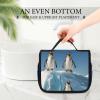 VFKLT Hanging Toiletry Bag Penguins On The Iceberg Travel Makeup Bag Organizer Waterproof Cosmetic Bag for Women Men view 2