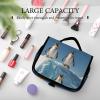 VFKLT Hanging Toiletry Bag Penguins On The Iceberg Travel Makeup Bag Organizer Waterproof Cosmetic Bag for Women Men view 3