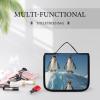 VFKLT Hanging Toiletry Bag Penguins On The Iceberg Travel Makeup Bag Organizer Waterproof Cosmetic Bag for Women Men view 4