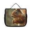 VFKLT Hanging Toiletry Bag Wildlife Forest Squirrel Travel Makeup Bag Organizer Waterproof Cosmetic Bag for Women Men view 1
