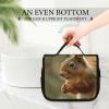 VFKLT Hanging Toiletry Bag Wildlife Forest Squirrel Travel Makeup Bag Organizer Waterproof Cosmetic Bag for Women Men view 3