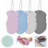 4Pcs Bath Sponge,Super Soft Exfoliating Skin Scrubber Sponge,Korean 3D Skin Sponge,Reusable Super Peeler Sponge for Body,Remove Calluses and Dead Skin in Seconds view 1