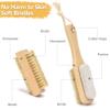 ABuYanOIn Wooden Nail Cleaning Brush, for Scrubber Hand Fingernails and Toenail As Well As (Pumice) Ankle Exfoliation (2 Pack) view 4