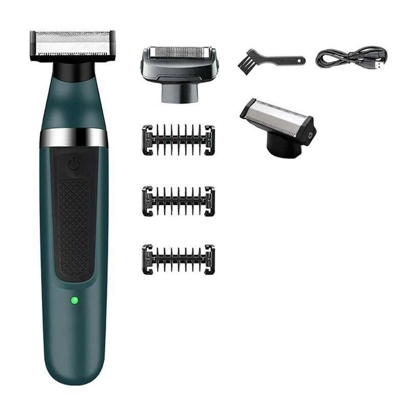 BJFSEAFN 2 in 1 Single Blade Electric Shaver for Men Wet Dry Use Beard Trimmer Rechargeable Electric Razor for Men Body Shaving