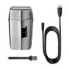 BJFSEAFN Waterproof Powerful Rechargeable Electric Shaver for Men Beard Hair Electric Razor Bald Shaving Machine and Finishing Fade(Silver) view 1
