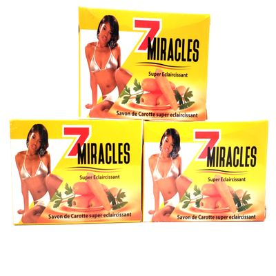 7 Miracles Carrot Bar Soap [Set of 3] Carrote
