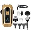 BJFSEAFN 5 in 1 Floating Head Electric Shaver Razor Shaving Beard Machine for Men Dry Wet Beard Nose Ear Hair Trimmer Rechargeable(Gold) view 1