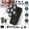 BJFSEAFN 5 in 1 Floating Head Electric Shaver Razor Shaving Beard Machine for Men Dry Wet Beard Nose Ear Hair Trimmer Rechargeable(Gold) view 2