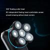 BJFSEAFN 5 in 1 Floating Head Electric Shaver Razor Shaving Beard Machine for Men Dry Wet Beard Nose Ear Hair Trimmer Rechargeable(Gold) view 3
