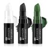 FIVEFULU Black Green White Face Paint Halloween Makeup Kit, Matte Lipstick Set Football Baseball Eye Black Stick, Body Paint Face Makeup for Halloween Zombie Clown Vampire Skeleton Witch Joker view 1