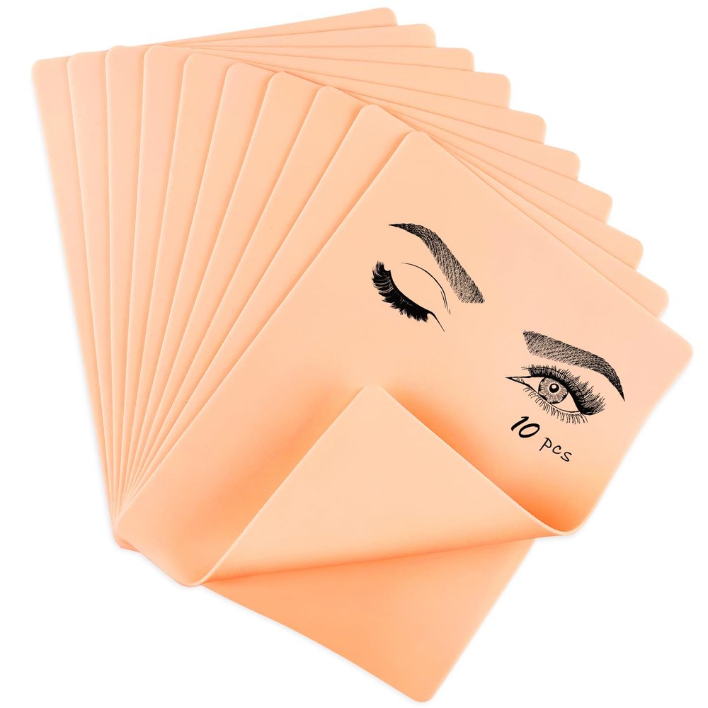 10pcs Tattoo Practice Skin, maseyboc Tattoo Skin Practice Double Sides Flexible, Fake Skin Tattoo for Tattoo Supplies, Practice Skin for Practicing for Beginners and Experienced Artists Blank