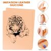 10pcs Tattoo Practice Skin, maseyboc Tattoo Skin Practice Double Sides Flexible, Fake Skin Tattoo for Tattoo Supplies, Practice Skin for Practicing for Beginners and Experienced Artists Blank view 3
