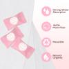 Fcaeon Compressed Towel Tablets 100 Count Disposable Face Towel Individually Wrapped 97.5 Inch Portable Washcloths Compact Cloths for Travel Essentials Camping Hotel Makeup Removal Cleaning (Pink) view 4