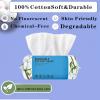 Disposable Face Towel 100 Count, Soft Cotton Clean Skin Face Towels, Dry Wipes Cotton Facial Towels Wash Cloths Tissue Thickened, Disposable Face Towelettes for Cleansing, Makeup Remover and Skincare view 4