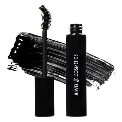 Juwel Cosmetics XL Black Mascara, Volumizing and Lengthening Mascara, Long-Wear Waterproof High-definition mascara with Carnauba Wax and Beeswax, pH Balanced for Sensitive Eyes, Paraben-free, 10ml