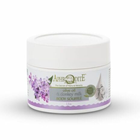 SEASATIONALS Aphrodite Olive Oil & Donkey Milk Body Souffl, with Lilac, 7.05 fl oz