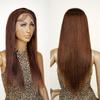 ARKINHAIR 13x4 CATCH Lace Wigs Pre Bleached Knot HD Lace Front Pre Plucked, Brazilian Virgin Human Hair Wigs -Straight (CHOCOLATE BROWN, 24) view 2
