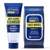 Retinol Men's Gel Cleanser Gently Exfoliates skin for Improved Texture Men Anti- Aging Facial Wipes - Quickly cleanses Face from sweat, oil and pore-clogging dirt without any heavy residue view 1