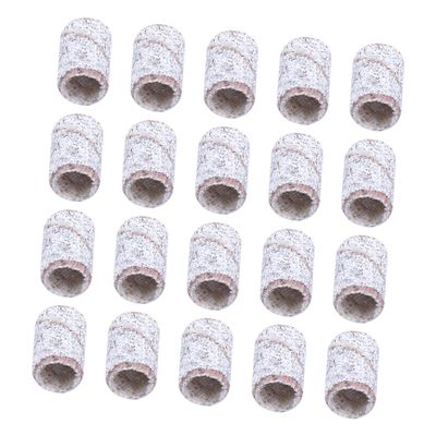 NOLITOY 300pcs Nail Sanding Bands Professional Nail Art Sanding Sleeves for Manicure and Pedicure Suitable for Natural and Artificial for Drills and Diy Supplies