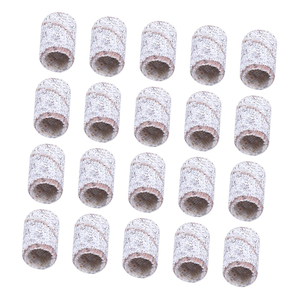 NOLITOY 300pcs Nail Sanding Bands Professional Nail Art Sanding Sleeves for Manicure and Pedicure Suitable for Natural and Artificial for Drills and Diy Supplies
