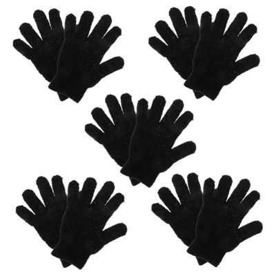 NOLITOY 10pcs Double-sided Exfoliating Shower Gloves Durable Bath Mitts for Dead Skin Removal for All Hand for Daily Use and Spa Massages
