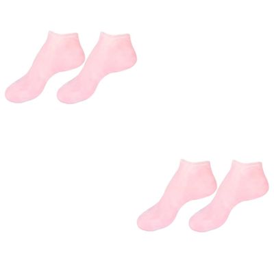 HAKIDZEL 2pairs Ankle Socks for Women Men Foot Skin Socks Protective Moisturizing Sebs Dry Elastic Material