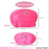 Barbie Pink Makeup Bag Set Official License, Quilted Large and Small Cosmetic Travel Bag, Cute Make Up Bags view 4