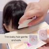 Trimpocket Hair Trimmer/Comb Kids, 2 in 1 Hair Trimmer, Double Sided Hair Razor Comb Cutter, with Cover, Blades Replaceable (Pink+White) view 3