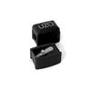UZO Makeup Pencil Sharpener with Removable Cover | Precision Sharpener for Eyeliner, Lip, Brow Pencils, Stainless Steel Blade, Built-in Cleaning Pick, Compact Travel Design view 1