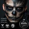 Black Face Body Paint Cream to Powder Foundation Makeup, Gothic Black Facepaint Halloween Makeup for Kids & Adults, Pro Body Paint for Cosplay, SFX, Emo, Clown, Zombie, Vampire, Theater, Film,Skeleton view 2