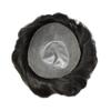 WigVivid Toupee For Men Full Durable PU Replacement System for man hairpieces Thin Skin Mens Toupee Transparent PU Natural Wavy Men Hair pieces 8x10#1 Jet Black-110% density view 4
