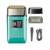 BJFSEAFN Rechargeable Hair Shaver for Men Powerful Electric Shaver Beard Electric Razor Bald Head Shaving Machine with Extra Mesh(Green) view 1