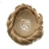 Hair Wonders Men's Toupee Real Human Hair Piece Poly Toupee For Men Human Hair Replacement System Man Hairpieces For Hairloss Protesis Capilar Para Hombre 7X9#20R Light Warm Blonde view 4