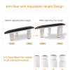 Arm Rest for Nails Tech with Adjustable Base,U shaped Comfortable Manicure Nail Hand Rest Stand Pillow Cushion for Acrylic Nail Art Tech(Black) view 2
