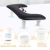Arm Rest for Nails Tech with Adjustable Base,U shaped Comfortable Manicure Nail Hand Rest Stand Pillow Cushion for Acrylic Nail Art Tech(Black) view 3