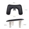 Arm Rest for Nails Tech with Adjustable Base,U shaped Comfortable Manicure Nail Hand Rest Stand Pillow Cushion for Acrylic Nail Art Tech(Black) view 4