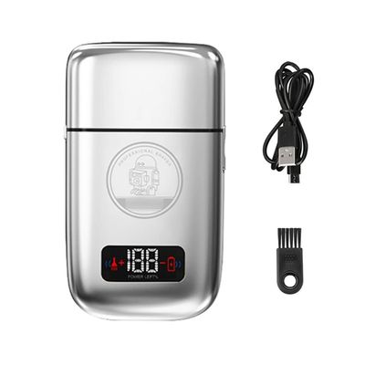 BJFSEAFN Metal 5-Speed Electric Shaver for Hair Beard Rechargeable Bald Shaving Machine for Men Fade Finishing Tool(Silver)