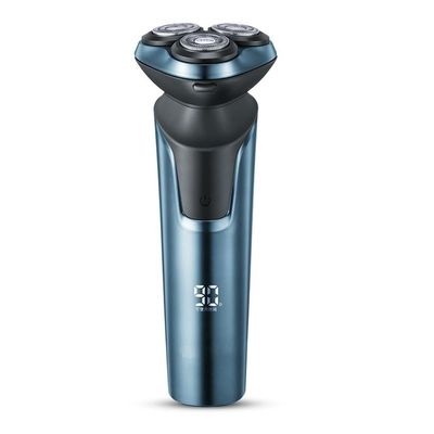 BJFSEAFN Rotating 3 Cutter Heads Washable USB Rechargeable Electric Shaver Razor LED Smart Waterproof Shaving Machine