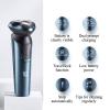 BJFSEAFN Rotating 3 Cutter Heads Washable USB Rechargeable Electric Shaver Razor LED Smart Waterproof Shaving Machine view 2