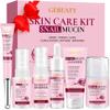 Skin Care Set,6 Pcs Korean Snail Mucin Essence Anti-aging Moisturize Repair Soothe Hydrate,Glass Skincare Kit for Dull & Dry Skin,Skincare Gift Set Teens Stocking Stuffers Christmas Gifts for Women view 1