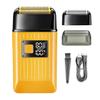 BJFSEAFN Rechargeable Hair Shaver for Men Powerful Electric Shaver Beard Electric Razor Bald Head Shaving Machine with Extra Mesh(Yellow) view 1
