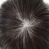 Super Thin Skin Mens Toupee 0.03mm Ultra Thin PU Toupee for Men Hair System V-Looped Mens Hairpiece Natural Hairline Prosthesis Human Hair Replacement 6X8"-100% density#1B20 Off Black+20% Gray view 3