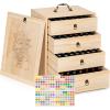 TORIBIO Essential Oils Box for 192 Bottles, Wooden Essential Oils Storage Organizer Holds 5 10 15 20 30 ml for Young Living & Doterra Bottles view 1
